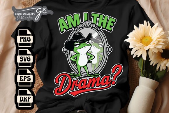 Am I the Drama Funny Frog SVG Graphics and Crafts Review