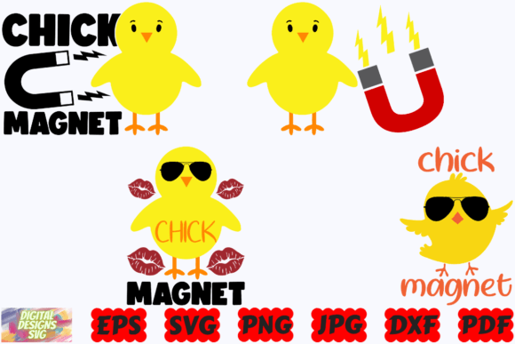 Chick Magnet SVG Funny Easter SVG PNG Graphics and Crafts Review