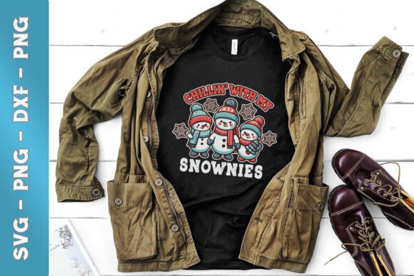 Chillin with My Snowmies Funny Xmas SVG Graphics and Crafts