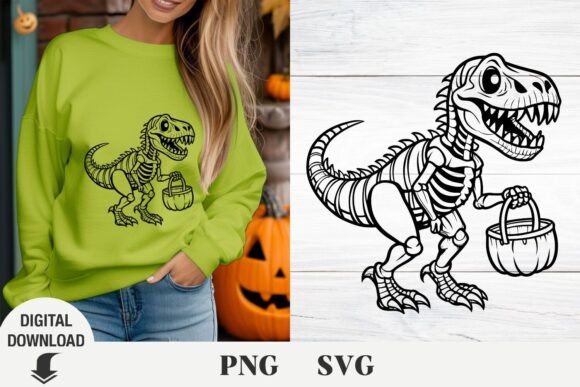 Halloween Svg, Dinosaur Svg, Funny Halloween Graphics and Crafts
