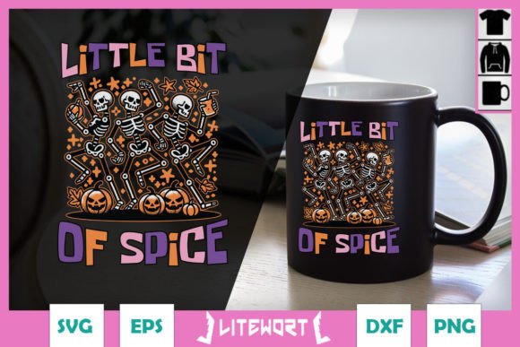 Little Bit Be Spice Funny Halloween SVG Graphics and Crafts