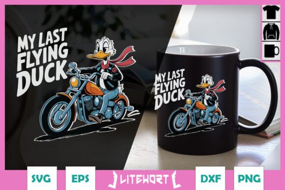 My Last Flying Duck Funny Duck SVG Graphics and Crafts Review