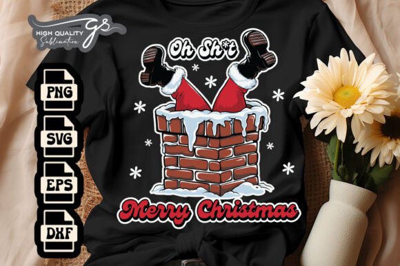 Oh Merry Xmas Funny Santa SVG Review