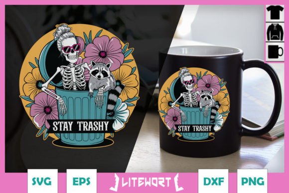 Stay Trashy Halloween Funny Racoon SVG Graphics and Crafts Review
